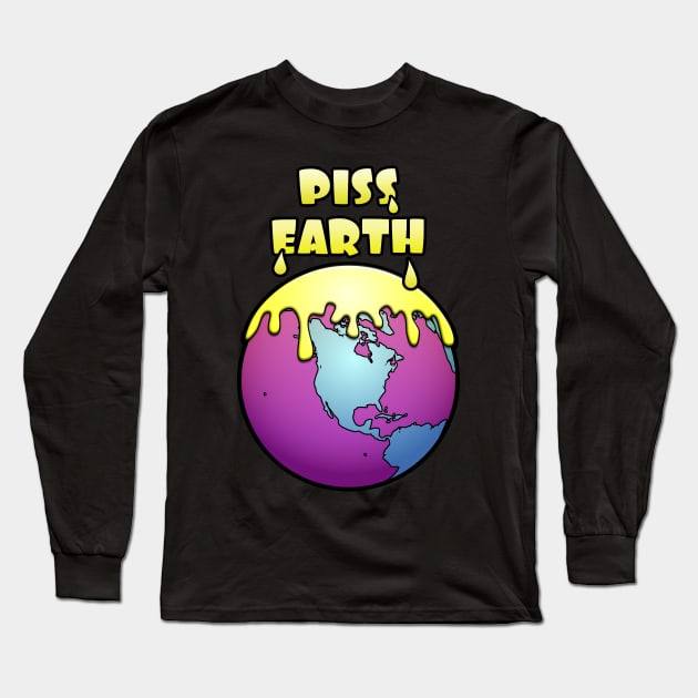 Piss Earth Long Sleeve T-Shirt by Runesilver